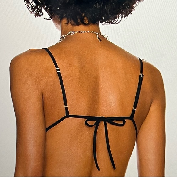 We Wore What Ruched Bandeau Strappy  Top - Picture 2 of 5